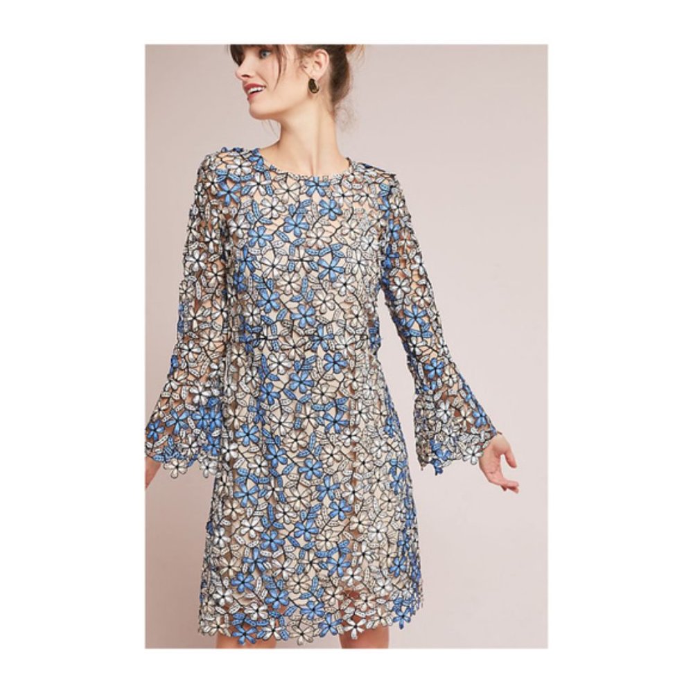 Anthropologie Shoshanna Mabel Lace Dress - 12P
